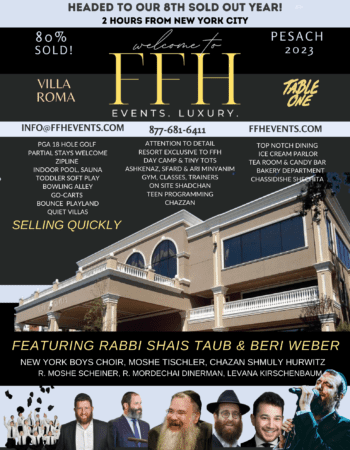 FFH Events Pesach Program 2023 in New York