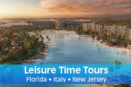 Leisure Time Tours Passover Programs in Florida, Italy and New Jersey