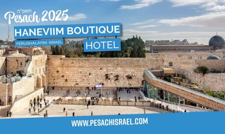 PesachIsrael.com 2025 at the Haneviim Boutique Hotel & Apartments, Jerusalem, Israel